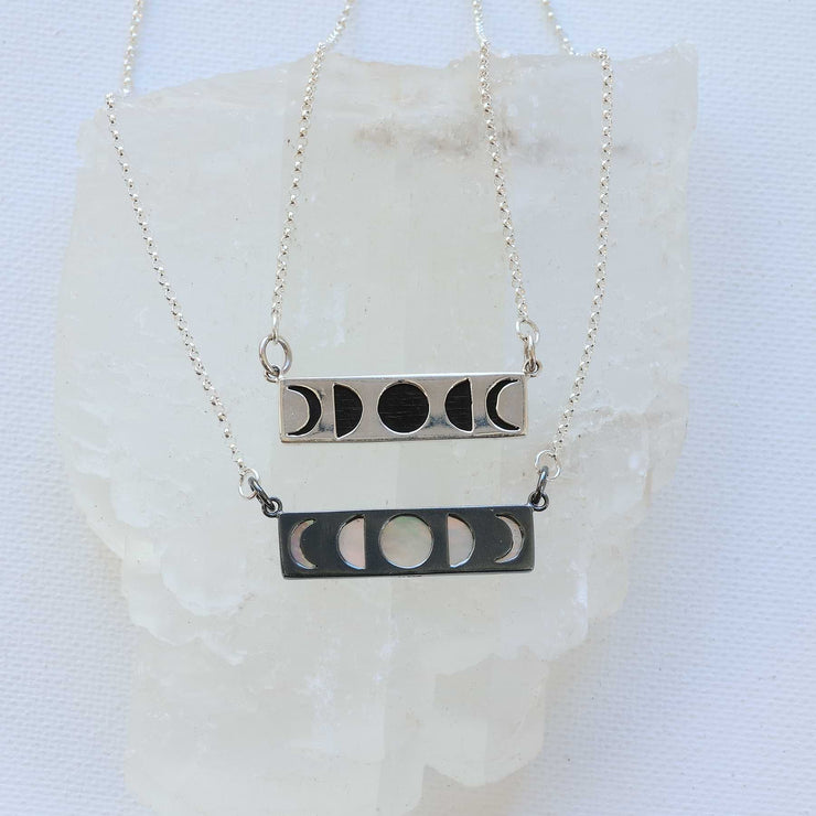 Bella Luna Bar Necklace alt image | Breathe Autumn Rain  Artisan Jewelry