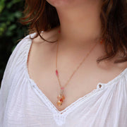 Bellini and Brunch - Padparadscha Sapphire Necklace