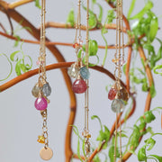 Bouquet de Fleurs - Dainty Sapphire Necklace main image | Breathe Autumn Rain Artisan Jewelry