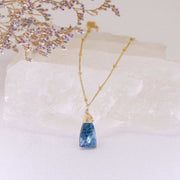 Camden - Kyanite Pendant Gold Necklace main image | Breathe Autumn Rain Artisan Jewelry