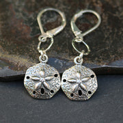 Cape Cod - Silver Sand Dollar Earrings - BreatheAutumnRain