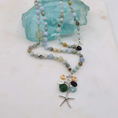 Cape Hatteras - Organic Aquamarine Necklace main image | Breathe Autumn Rain Artisan Jewelry