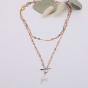 Capistrano - Rose Gold Sapphire or Spinel Lariat Necklace