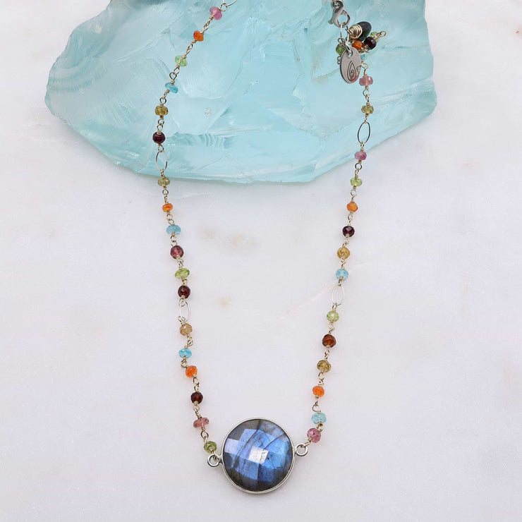 Harlequin - Labradorite Multi-Gemstone Necklace