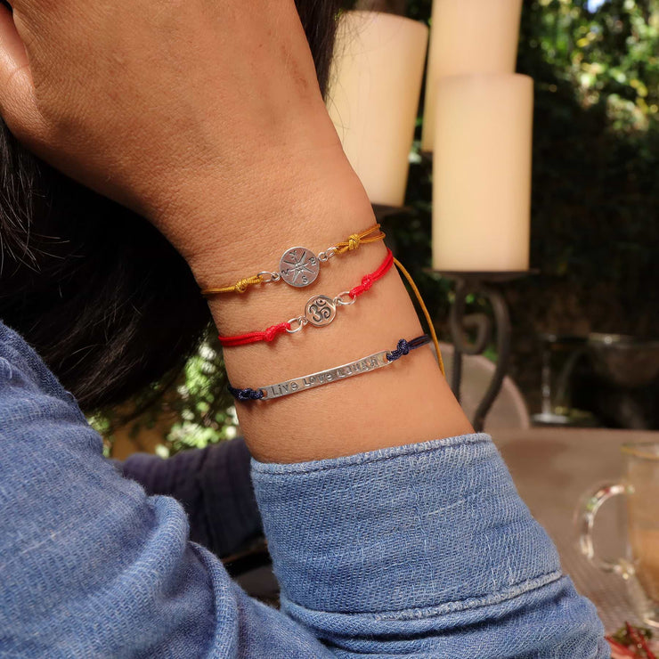 Cord Bracelet life style image | Breathe Autumn Rain Artisan Jewelry
