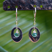 Cozumel - Sterling Silver Apatite Earrings - BreatheAutumnRain