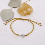Directional Compass Cord Bracelet main image | Breathe Autumn Rain Artisan Jewelry