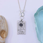 Divination - Silver Tarot Card Pendant Necklace