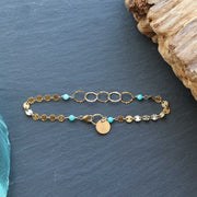 Driftwood - Dainty Amazonite Gold Bracelet main image | Breathe Autumn Rain Artisan Jewelry