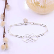 Endless - Silver Triple-Infinity Paperclip Bracelet
