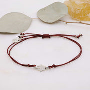 Silver Hamsa Cord Bracelet main image | Breathe Autumn Rain Artisan Jewelry