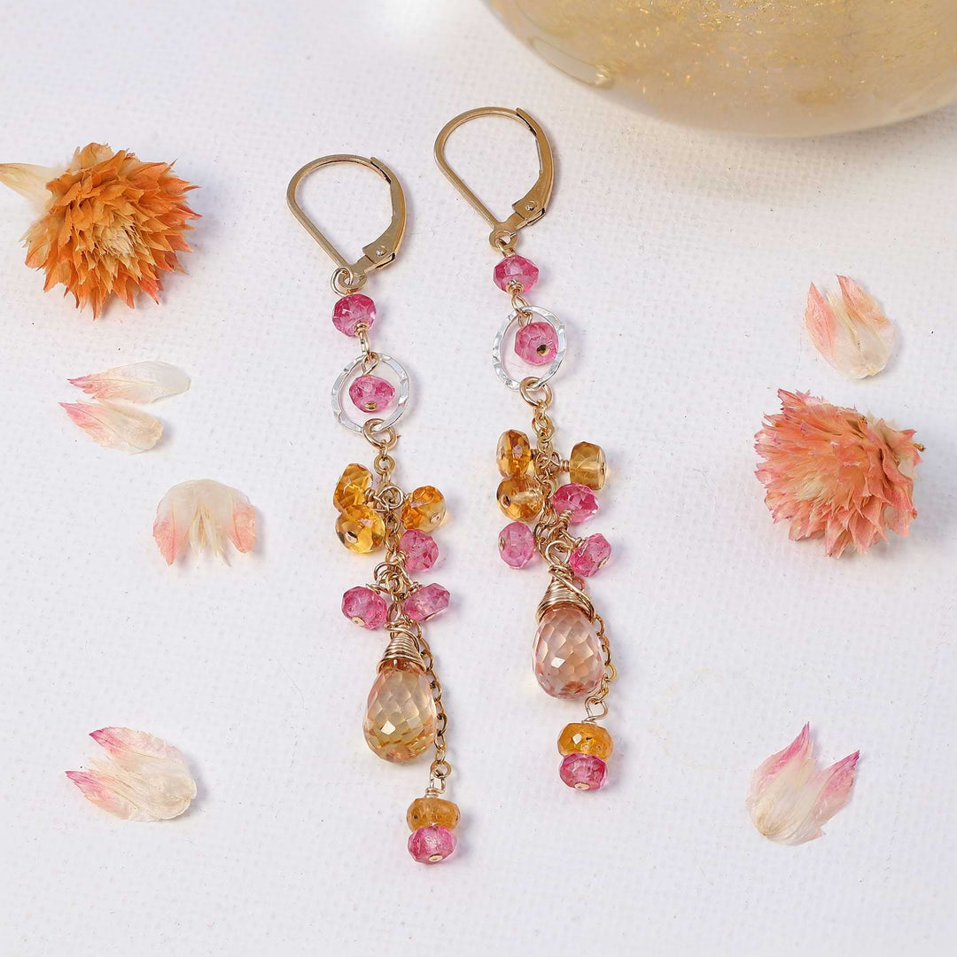 Hermosa Beach - Sapphire Drop Earrings main image | Breathe Autumn Rain Artisan Jewelry