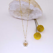 Honey Bee - Bee Pendant Necklace main image | Breathe Autumn Rain Artisan Jewelry