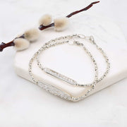 Icicles and Glitter - Herkimer Diamond Silver Bracelet main image | Breathe Autumn Rain Artisan Jewelry