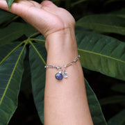 Kensington - Sterling Silver Link Charm Bracelet life style image | Breathe Autumn Rain Artisan Jewelry