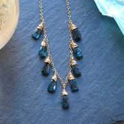 Cadet - Kyanite Gold Necklace main image | Breathe Autumn Rain Artisan Jewelry