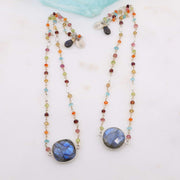 Harlequin - Labardorite Multi-Gemstone Necklace main image | Breathe Autumn Rain Artisan Jewelry