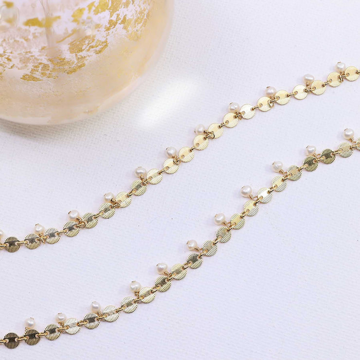 Lily - Pearl and Gold Bracelet main image | Breathe Autumn Rain Artisan Jewelry