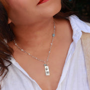 Majestic Dandelions - Sterling Silver Dandelion Pendant Necklace life style image | Breathe Autumn Rain Artisan Jewelry