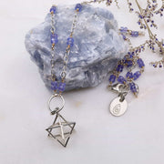 Merkabah Pendant Tanzanite Necklace main image | Breathe Autumn Rain Artisan Jewelry