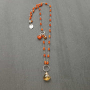 Orange Carnelian Necklace - alternate image | BreatheAutumRain