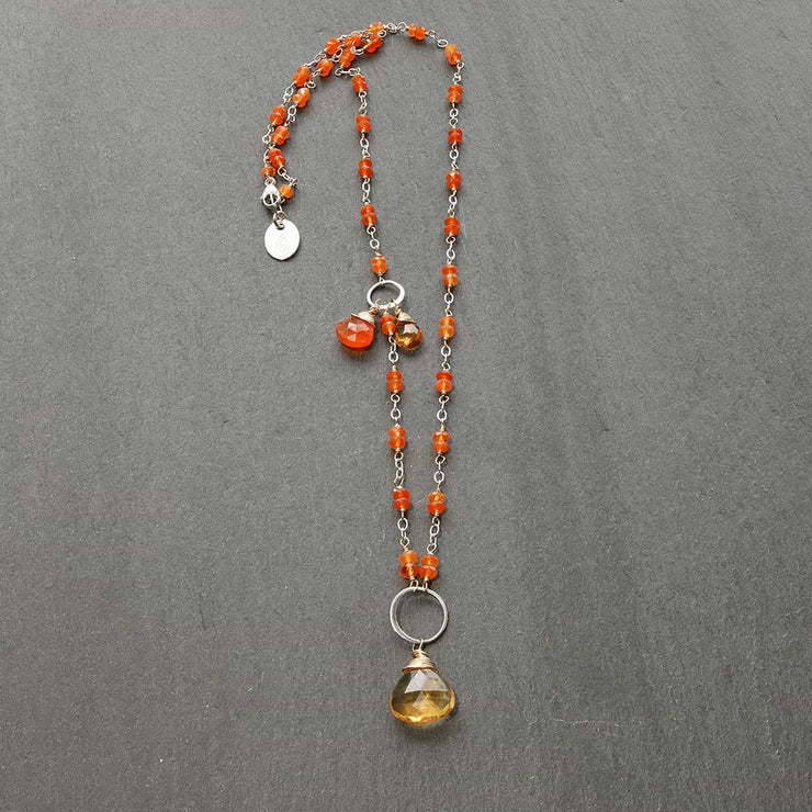 Orange Carnelian Necklace - alternate image | BreatheAutumRain