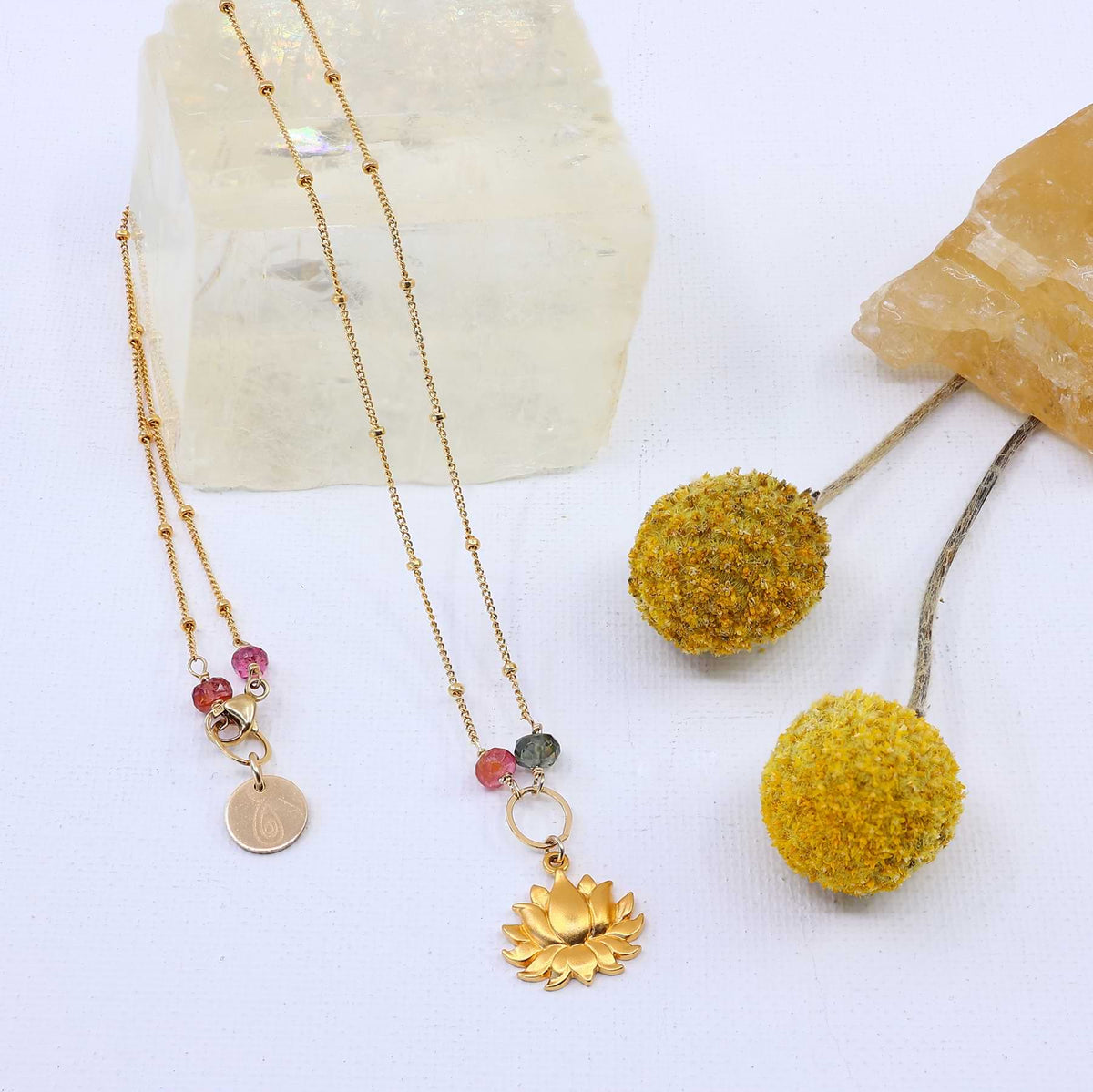 Rise - Lotus Blossom Necklace alt image | Breathe Autumn Rain Artisan Jewelry