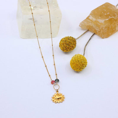 Rise - Lotus Blossom Necklace main image | Breathe Autumn Rain Artisan Jewelry