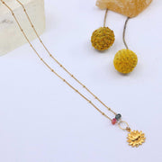 Rise - Lotus Blossom Necklace alt image | Breathe Autumn Rain Artisan Jewelry