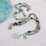 Sea Spray - Tumbled Amazonite Necklace main image | Breathe Autumn Rain Artisan Jewelry