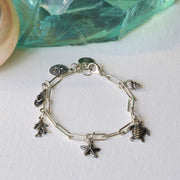 Seashore - Sterling Silver Nautical Charm Bracelet main image | Breathe Autumn Rain Artisan Jewelry