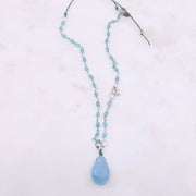 Skye's the Limit - Aquamarine Silver Necklace main image | Breathe Autumn Rain Artisan Jewelry