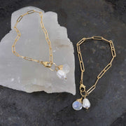 Soho - Gold Link Charm Bracelet alt image | Breathe Autumn Rain Artisan Jewelry