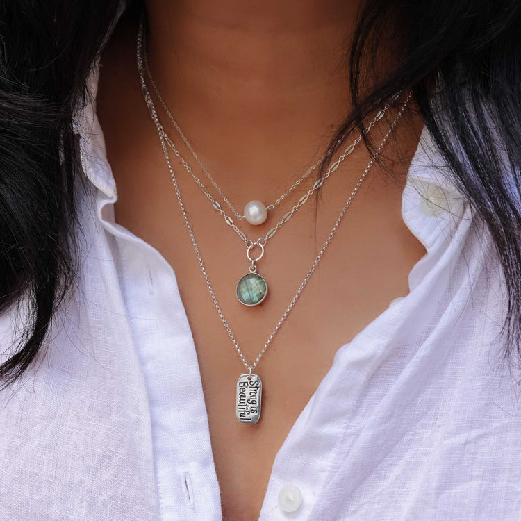 Beautiful sterling silver necklaces deals