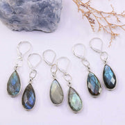 Tiburon - Labradorite Drop Earrings main image | Breathe Autumn Rain Artisan Jewelry