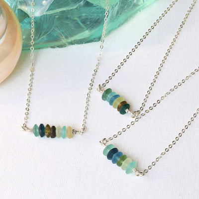 Treasure Hunt - Roman Glass Bar Necklace main image | Breathe Autumn Rain Artisan Jewelry