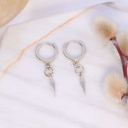Turid and Freja - Sterling Silver Hoop Earrings Pendullum image | Breathe Autumn Rain Artisan Jewelry