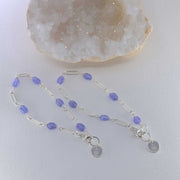 Valensole - Tanzanite Sterling Silver Chain Bracelet main image | Breathe Autumn Rain Artisan Jewelry