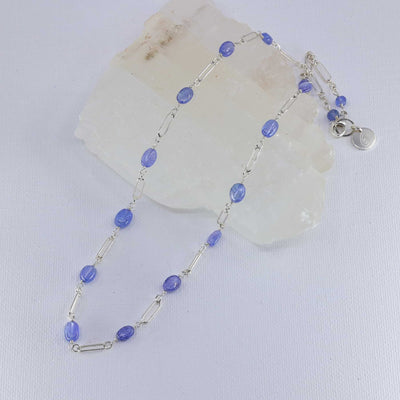 Valensole - Tanzanite Sterling Silver Chain Necklace main image | Breathe Autumn Rain Artisan Jewelry