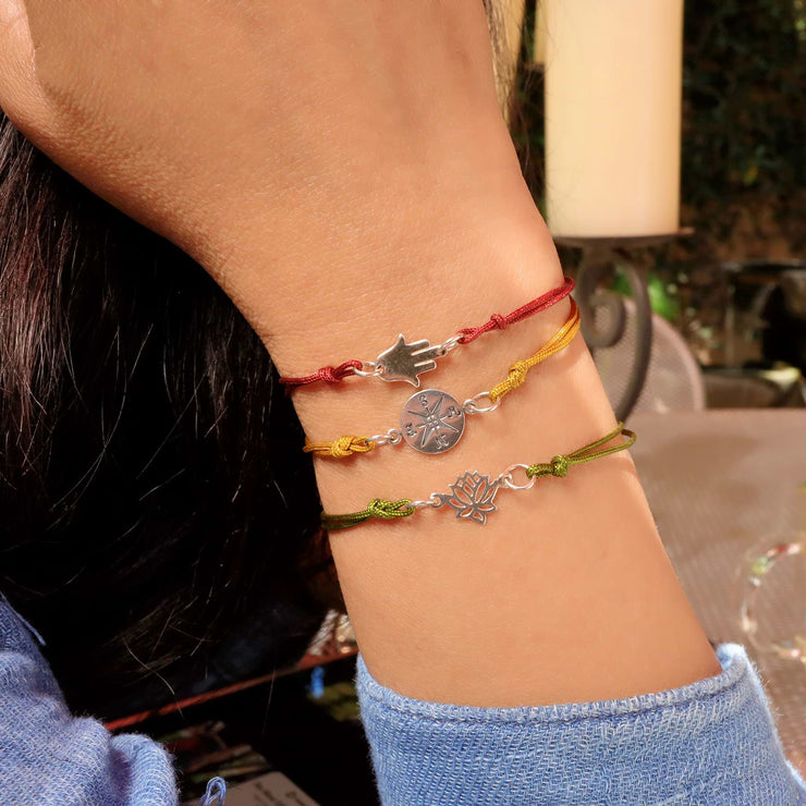 Various Cord Bracelet life style image | Breathe Autumn Rain Artisan Jewelry