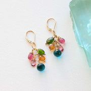 Venezia - Multi-Gemstone Cluster Earrings main image | Breathe Autumn Rain Artisan Jewelry